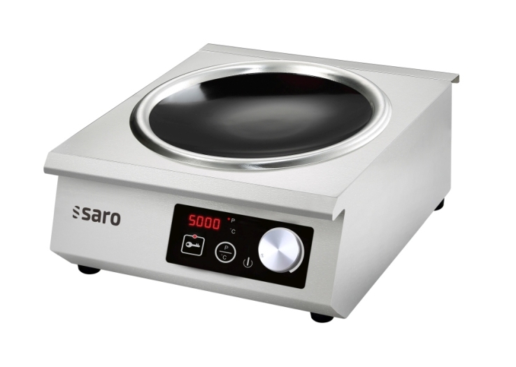 Induktionskochfeld für Wok | B 402 x T 525 x H 194 mm