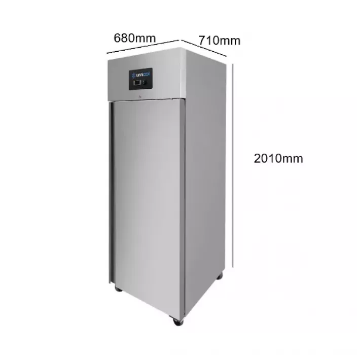 Gefrierschrank 1 Tür 400 Liter Edelstahl