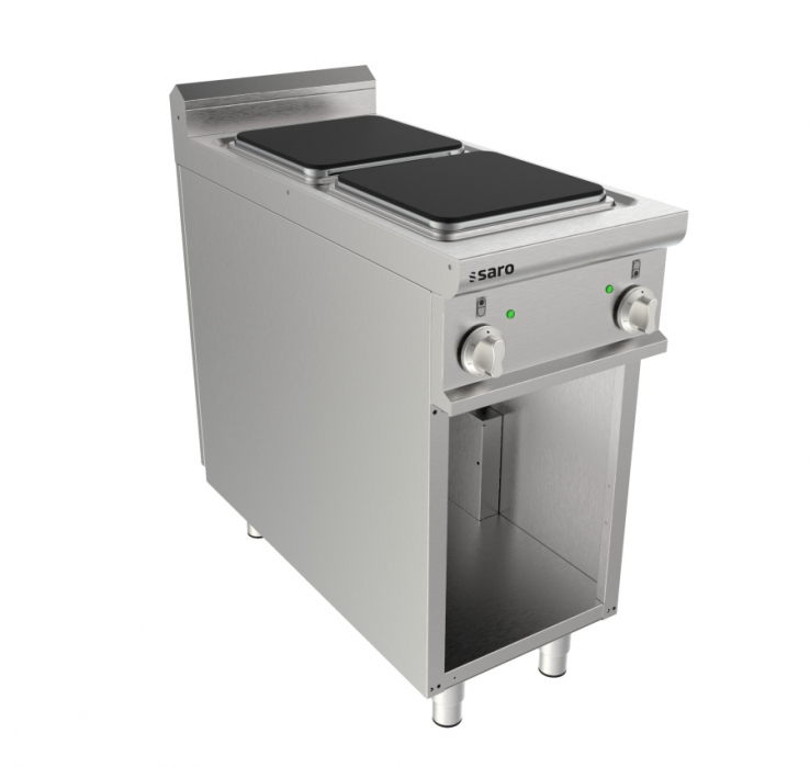 Elektrisch fornuis open onderbouw 2 platen