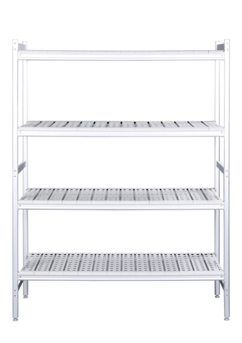 Alu- Regalboden mit Kunstoffrosten 475 x 708 mm