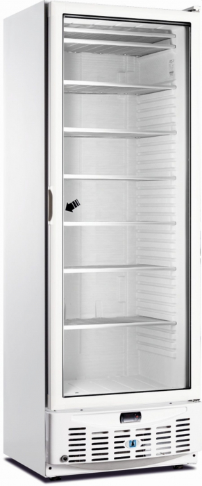 Tiefkühlschrank 1 Glastür weiß | B 620 x T 665 +45 x H 1820 mm