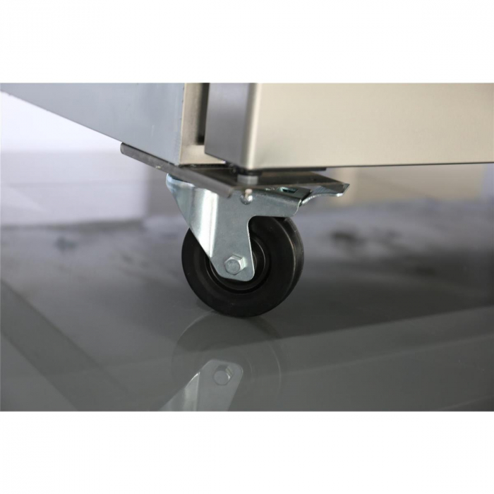 4er Radsatz Ø100 mm – Höhe 150 mm mit Bremse & ohne Bremse