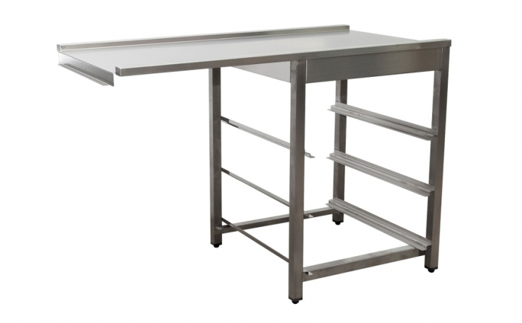 Ablauftisch für Spülmaschine links 1200mm