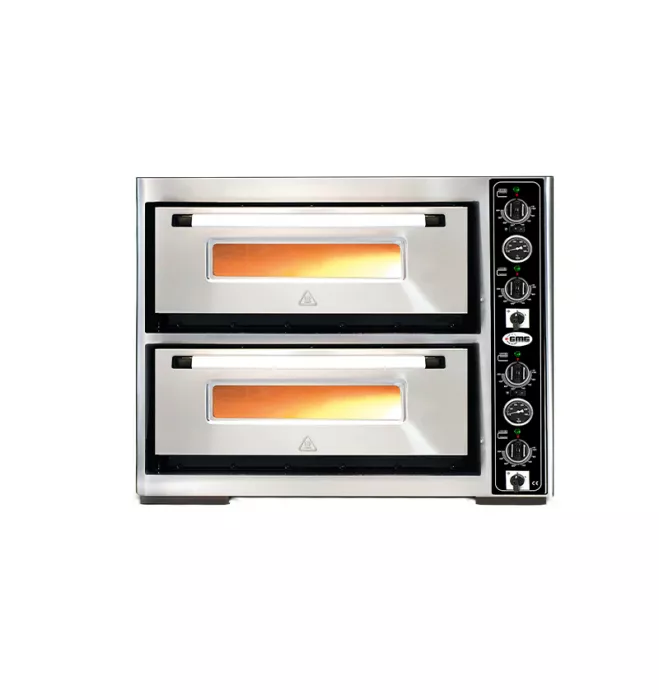 Pizzaofen mit Thermometer, 2 Backkammer