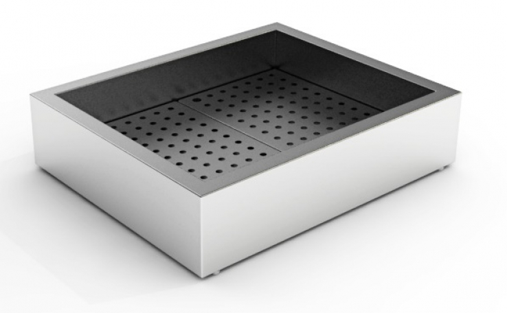 Gemahlenes Eis Behälter Aufbau 2/1 Gn