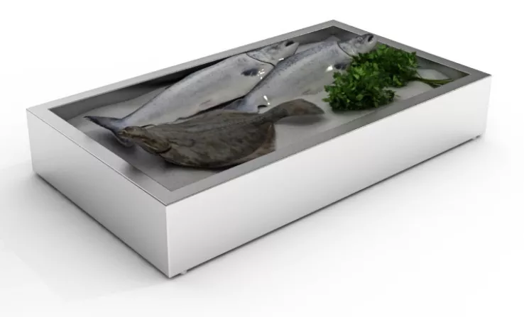 Gemahlenes Eis Behälter Aufbau 3/1 Gn