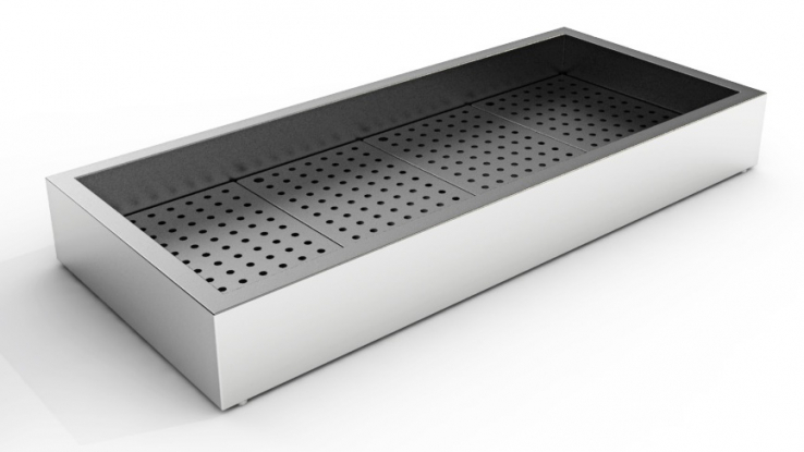 Gemahlenes Eis Behälter Aufbau 4/1 Gn