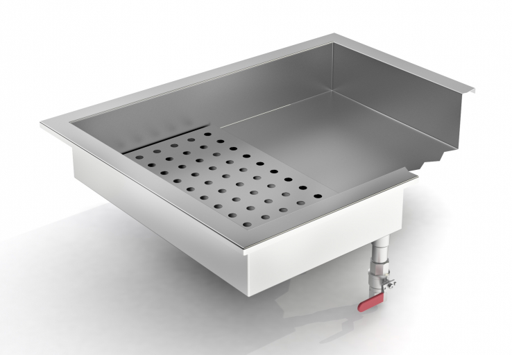 Gemahlenes Eis Behälter Einbau 2/1 Gn