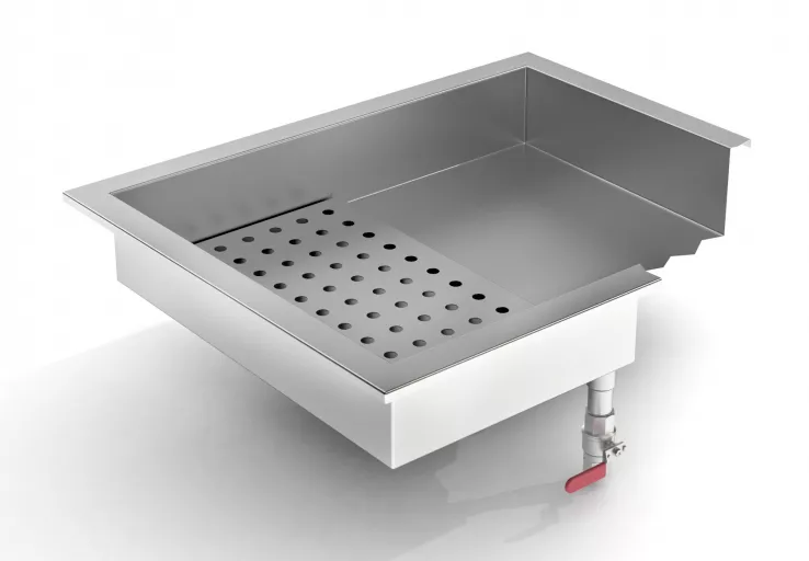 Gemahlenes Eis Behälter Einbau 4/1 Gn