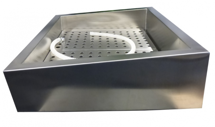 Gemahlenes Eis Behälter Schief 2/1 Gn Aisi 304