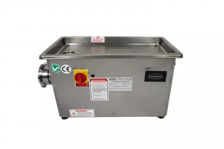 Fleischwolf, 90 kg/h, fester Kopf, 0,55 kW, Edelstahl, 230 V