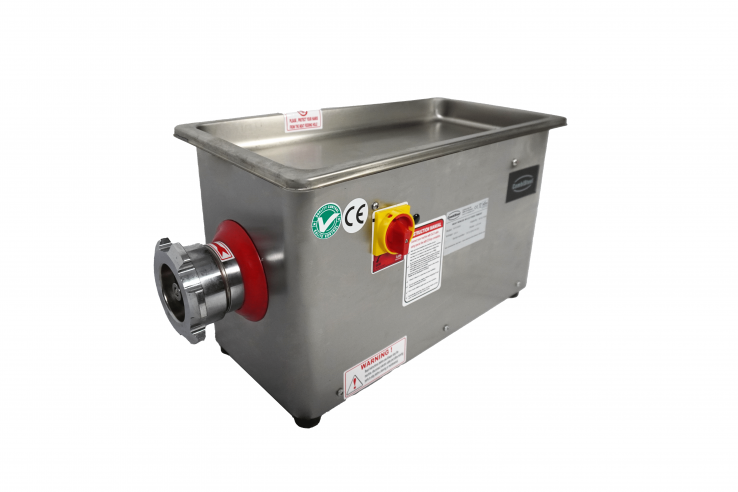 Fleischwolf, 90 kg/h, fester Kopf, 0,55 kW, Edelstahl, 230 V