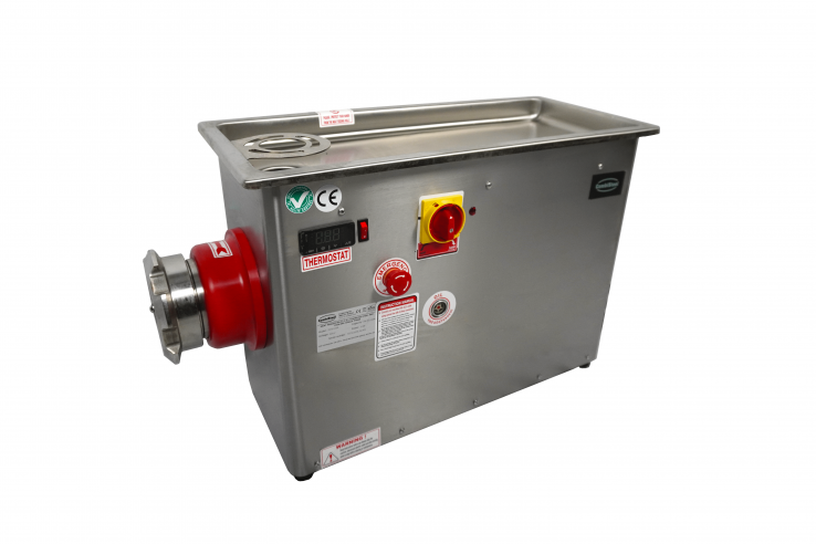 Fleischwolf, 450 kg/h, gekühlter Kopf, Edelstahl, 1,5 kW, 230 V