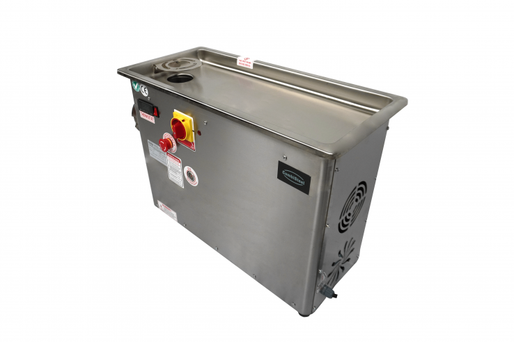 Fleischwolf, 450 kg/h, gekühlter Kopf, Edelstahl, 1,5 kW, 230 V