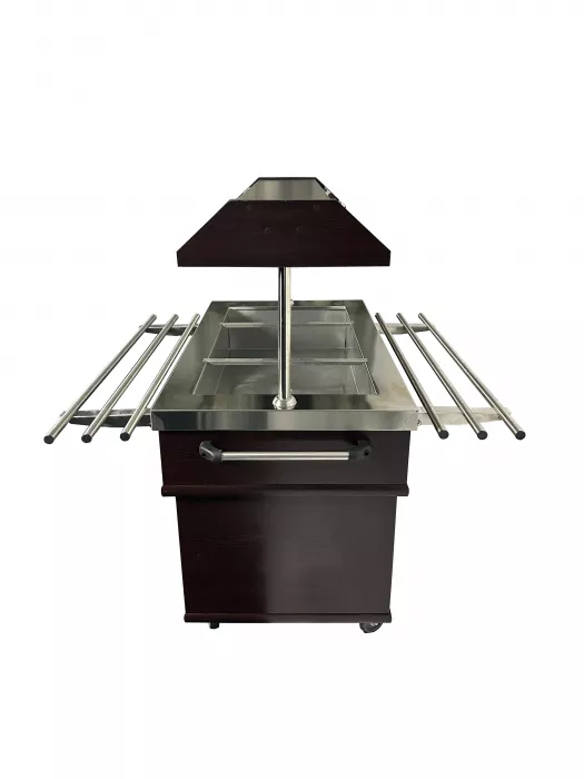 Gekühltes Buffet GN 3/1 – Mahagoni-Design, 0,35 kW
