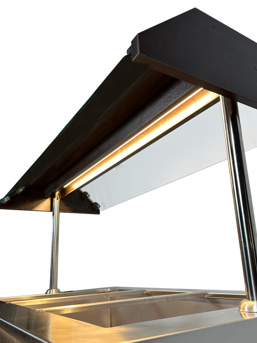 Gekühltes Buffet GN 3/1 – Mahagoni-Design, 0,35 kW