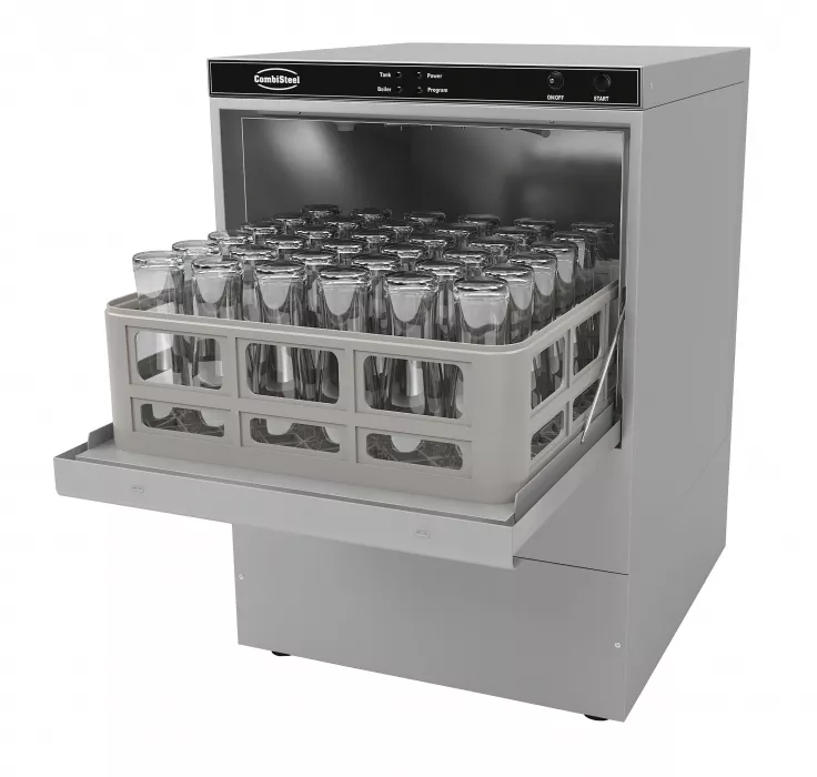Geschirrspülmaschine – 30 Körbe/h mit Spülmitteldosierer, 230 V