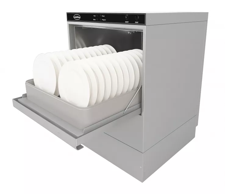 Geschirrspülmaschine – 500×500 mm Korb, 30 Körbe/Stunde, 3,6 kW