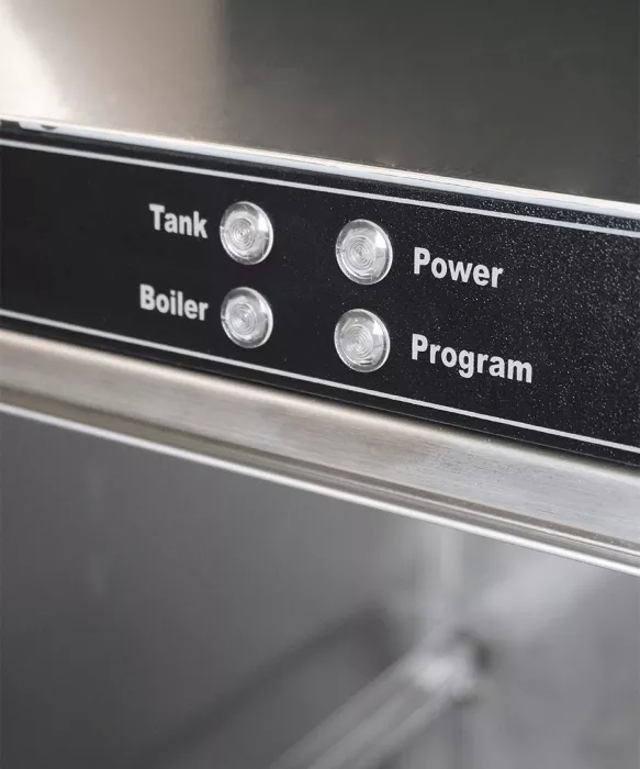 Geschirrspülmaschine – 500×500 mm Korb, 30 Körbe/Stunde, 3,6 kW