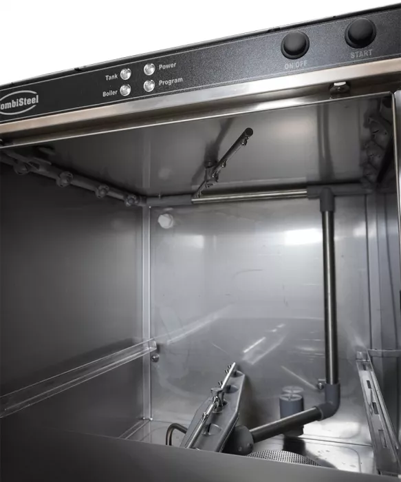 Geschirrspülmaschine – 500×500 mm Korb, 30 Körbe/Stunde, 3,6 kW