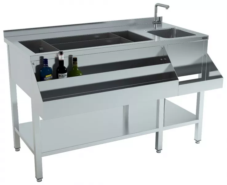 Cocktail-Bar-Station 1400 – Profi-Mixstation