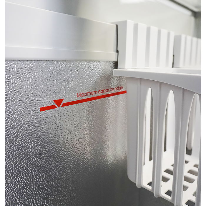 Gefrierschrank Lotte-396 mit Glasdeckel – 396L Kühl- & Gefriertruhe