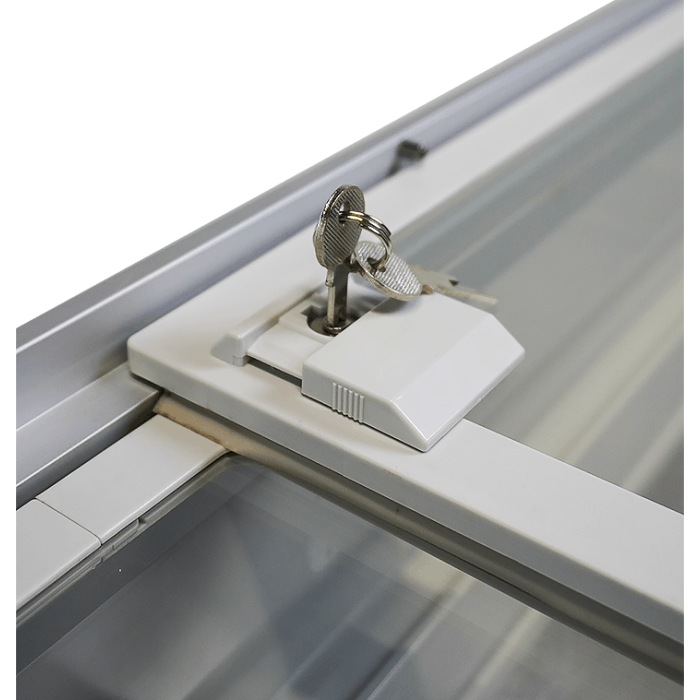Gefrierschrank Lotte-516 mit Glasdeckel – 516L Kühl- & Gefriertruhe