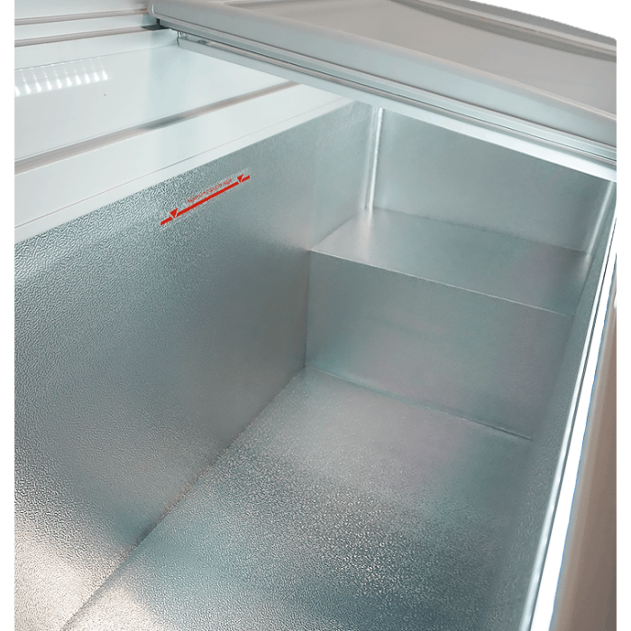Gefrierschrank Lotte-516 mit Glasdeckel – 516L Kühl- & Gefriertruhe