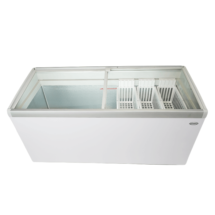 Gefrierschrank Lotte-516 mit Glasdeckel – 516L Kühl- & Gefriertruhe