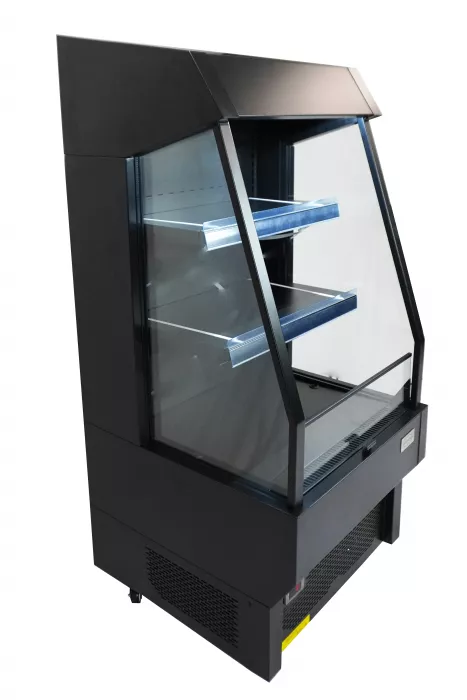 IMPULSKÜHLER 165 L Schwarz – Getränke-Kühler mit Umluft & LED