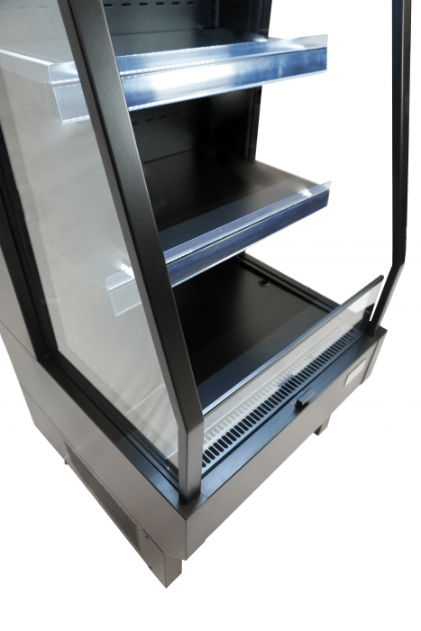 IMPULSKÜHLER 165 L Schwarz – Getränke-Kühler mit Umluft & LED