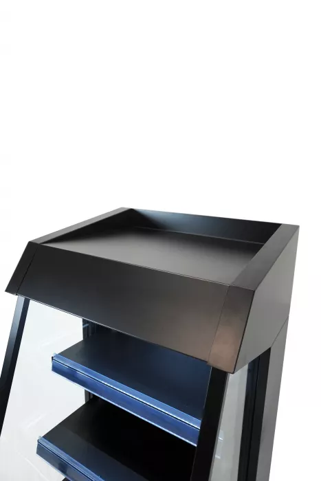 IMPULSKÜHLER 165 L Schwarz – Getränke-Kühler mit Umluft & LED