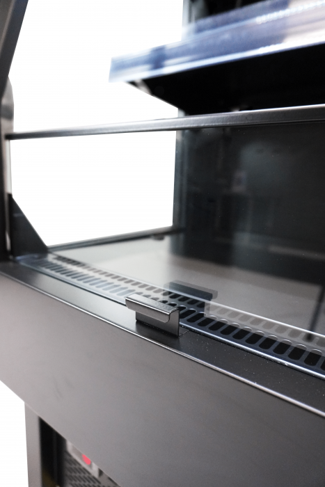 IMPULSKÜHLER 165 L Schwarz – Getränke-Kühler mit Umluft & LED