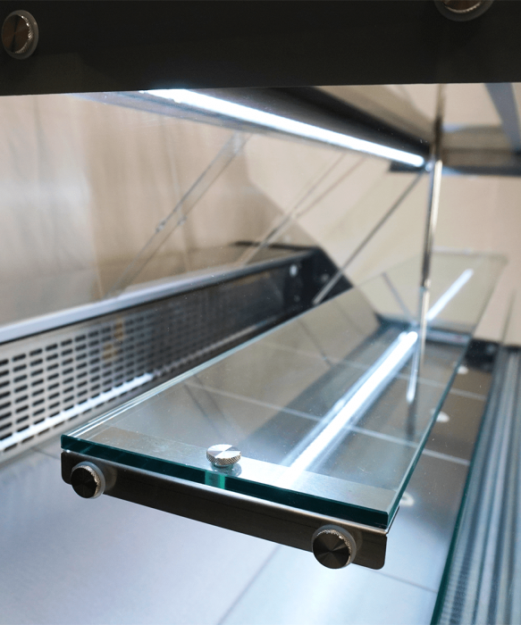 Kühlvitrine 110 l – Wesley 1.3 – Umluft – LED