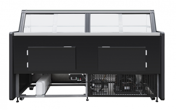 Kühlvitrine 310 l – Umluft – LED – Klappglas