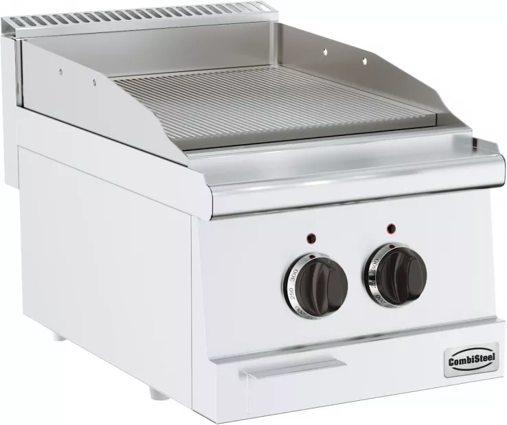 Base 600 El. Grillplatte Gerillt