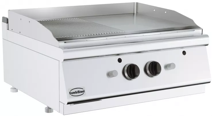 BASE 700 EL. GRILLPLATTE – Chrom/gerillt für Profi-Grillgenuss