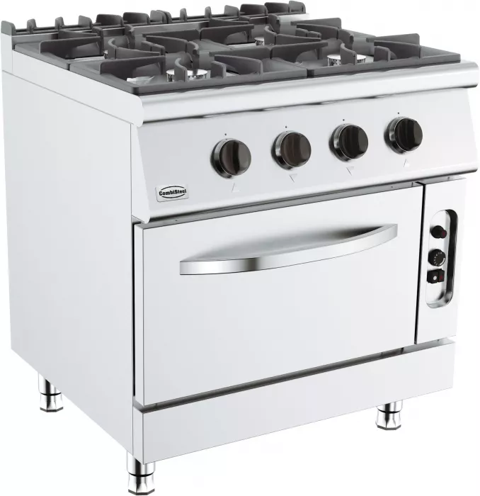 Base 700 Gasherd 4 Br. Mit Gasbackofen