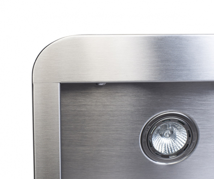 Wandhaube Edelstahl 1200