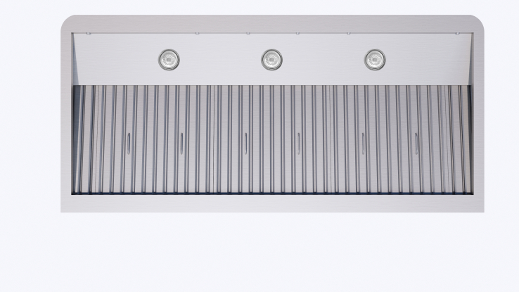 Wandhaube Edelstahl 1200