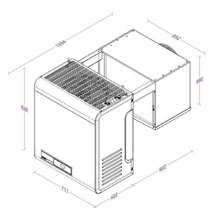 Tiefkühlaggregat Huckepack 2,8–4,9 m³