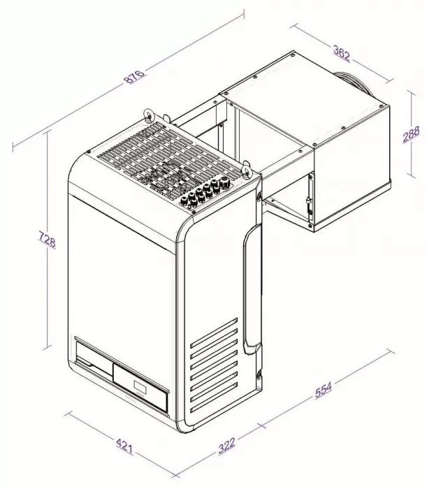 Kühlaggregat Huckepack – 9,6–19,9 m³ – 230 V – R290