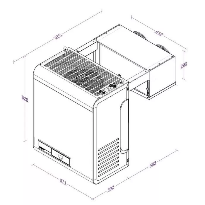 Tiefkühlaggregate Huckepack 8  8,4-17,4 M3 230V