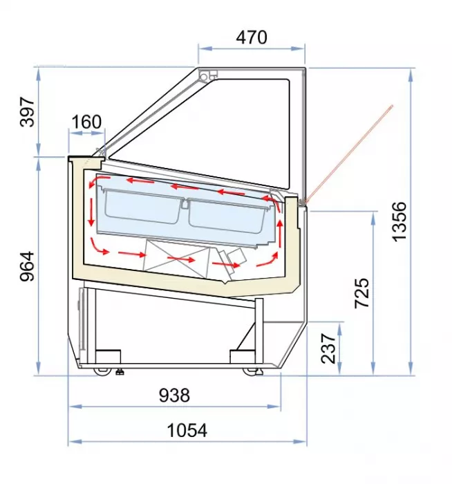 Speiseisvitrine Millenium 12