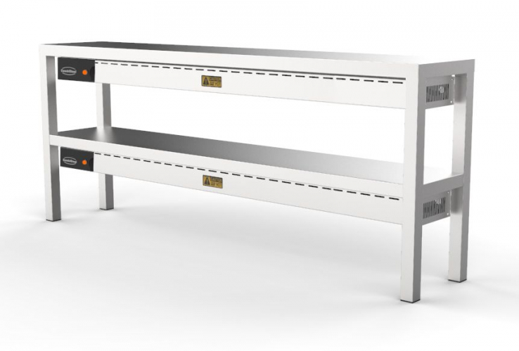 Aufsatzbord Keramisch beheizt 2-stufig 1600 – 10 Heaters of 250W