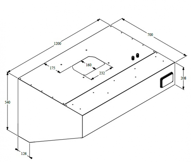 700 Wandhauben Komplett 1200