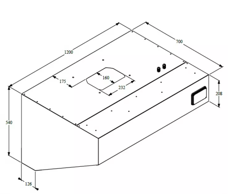 700 Wandhauben Komplett 1200