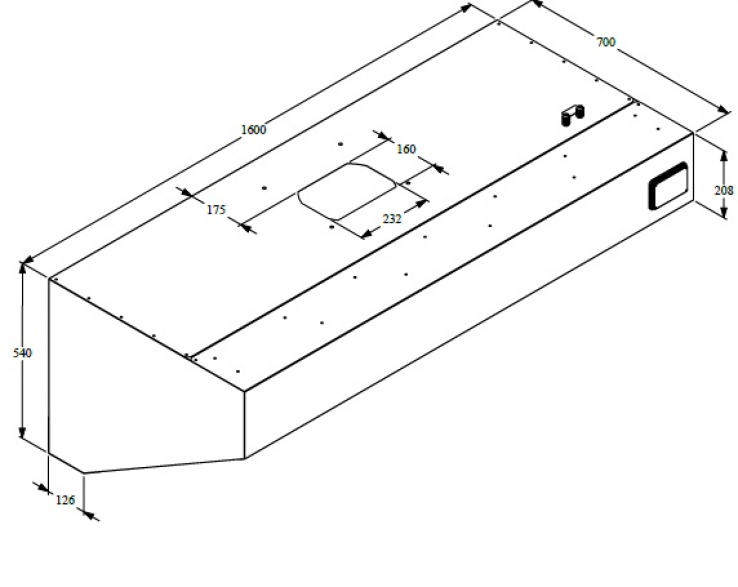 700 Wandhauben Komplett 1600