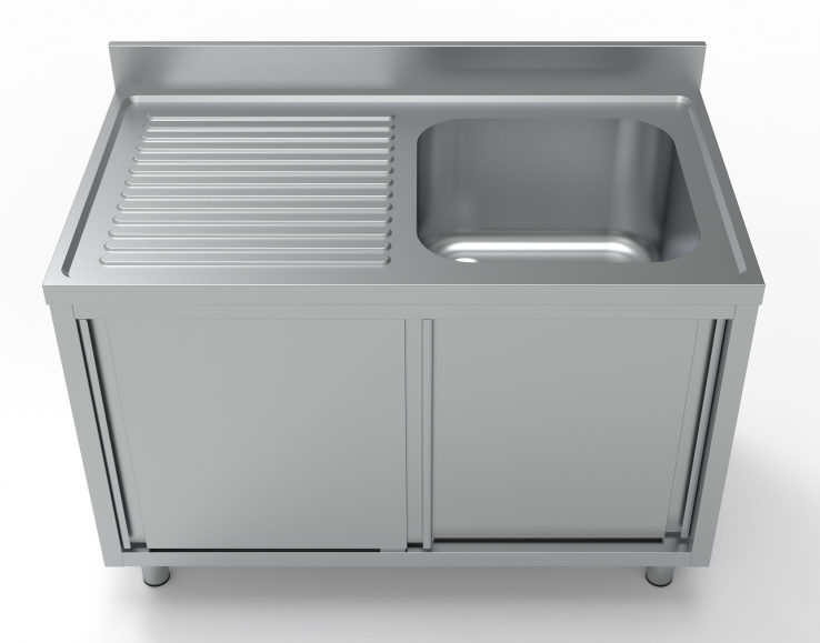 700 Spültisch Schiebetüren 1 Rechts 1200