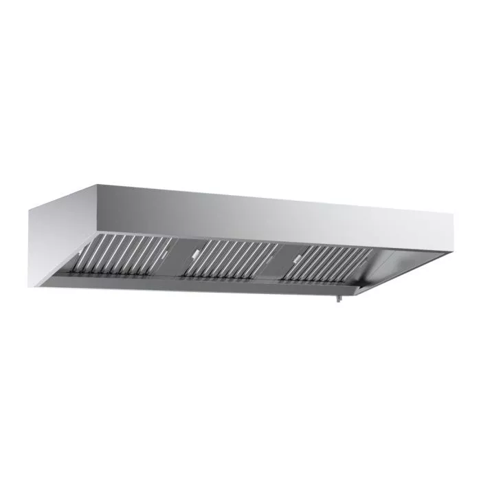 Wandhaube 1600 mm – Dunstabzugshaube aus Edelstahl mit 2 Filtern & Beleuchtung